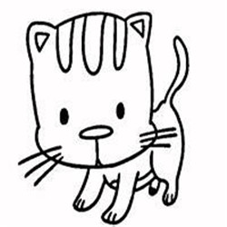 可爱猫简笔画头像