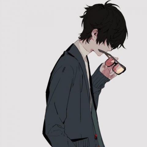 伤感孤傲高冷动漫男头像图片