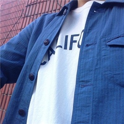 蓝色干净头像男生高清帅气图片