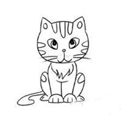 可爱猫简笔画头像