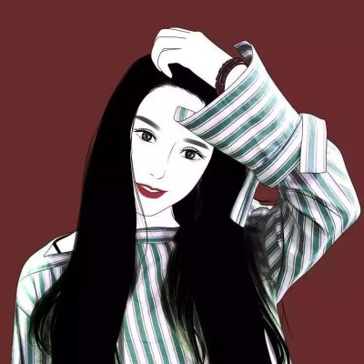 微信女生手绘卡通头像图片