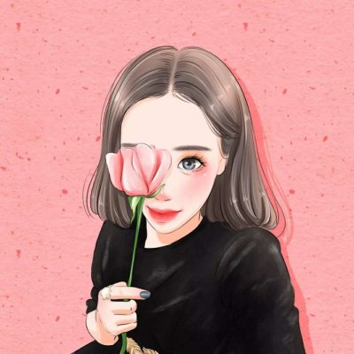 微信女生手绘卡通头像图片