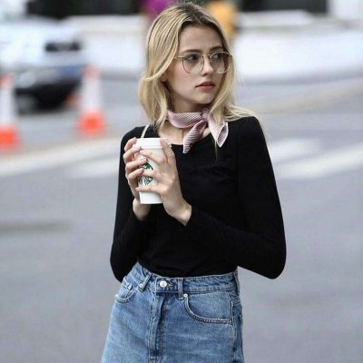 女生欧美范微信头像图片高冷大气