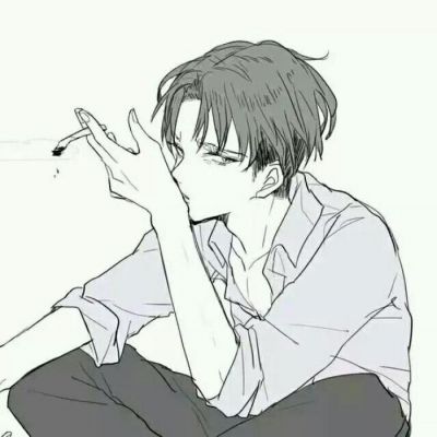 冷酷帅气头像男生卡通图片