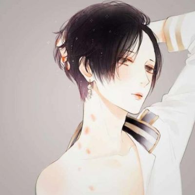 冷酷帅气头像男生卡通图片