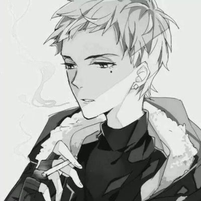 冷酷帅气头像男生卡通图片