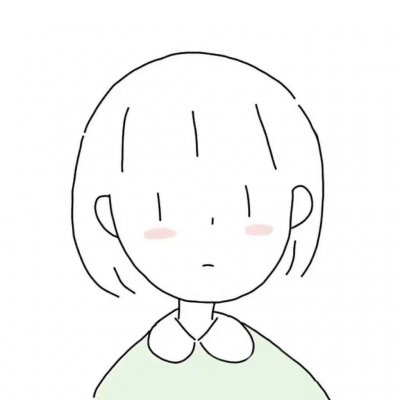 小女生可爱萌卡通简笔画头像
