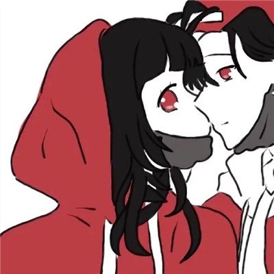 情头一男一女两张分开图片动漫