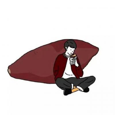 简约卡通情头可爱一人一张图片