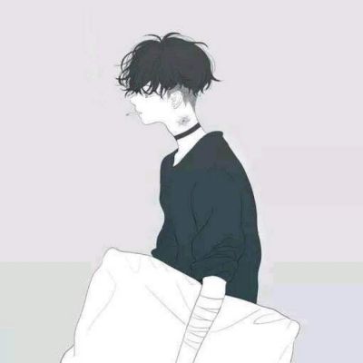 冷酷帅气头像男生卡通图片