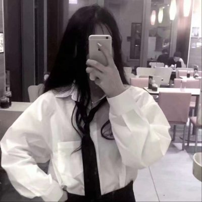 高冷气质女生头像黑白图片