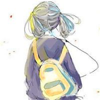 头像背影女卡通图片