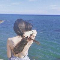 情侣头像海边唯美背影一对两张一男一女