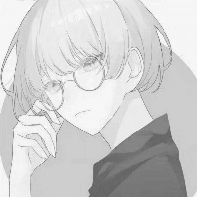 情侣头像动漫高冷霸气黑白一男一女图片