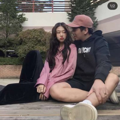 情头两张真人高清版图片