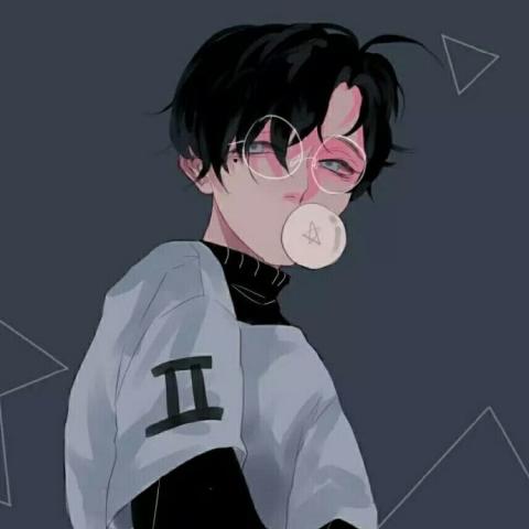 漫画情侣头像一男一女分开的两张