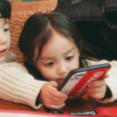 可爱萌系小孩情侣头像一对