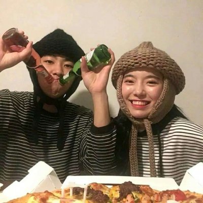 情头双人超甜真人高清图片