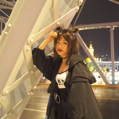 黑暗炫酷头像女生真人图片