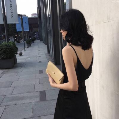 女生背影侧面气质微信头像图片