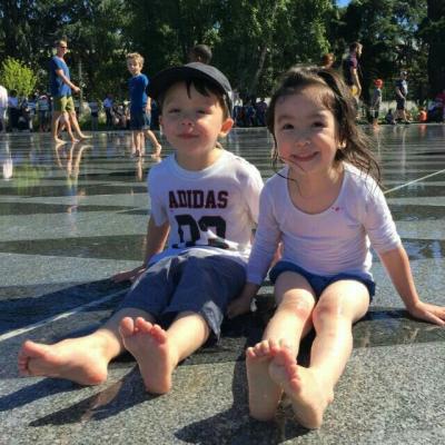 可爱萌系小孩情侣头像一对