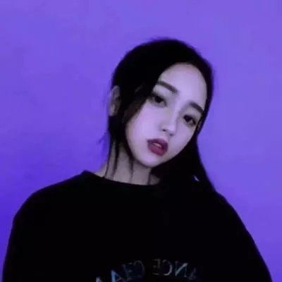 女生头像冷酷霸气紫色系图片