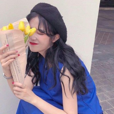 忧郁头像女生蓝色系