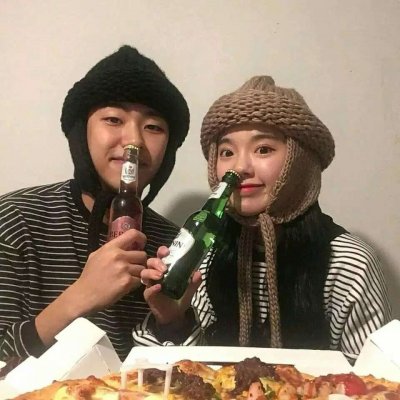 情头双人超甜真人高清图片