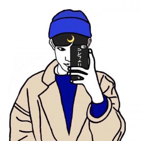 漫画情侣头像一男一女分开的两张