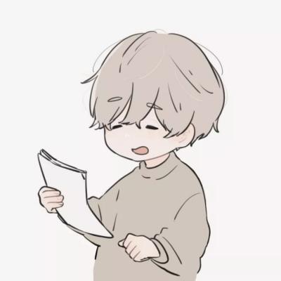 最可爱情头一男一女动漫图片