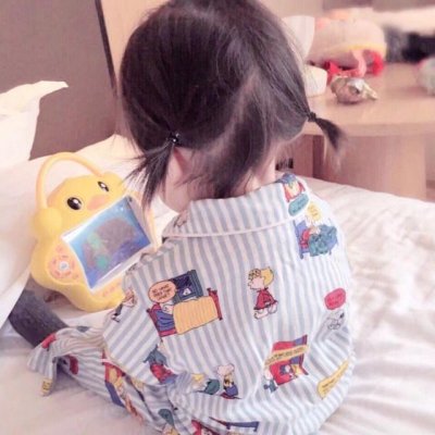微信萌娃情头像一男一女图片