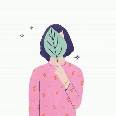 微信头像手绘情侣一左一右图片