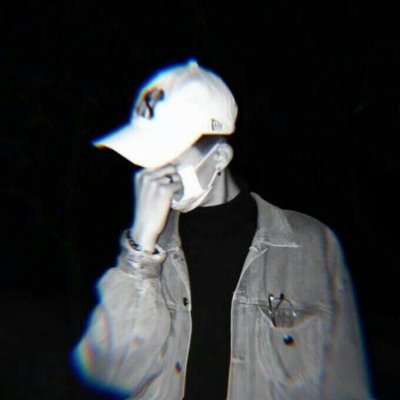 真人挡脸男生头像霸气图片