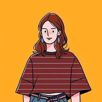 女孩人物漫画微信头像图片