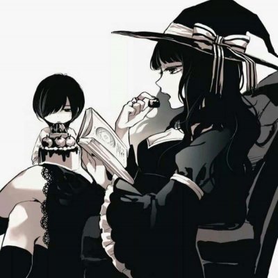情侣魔女微信头像
