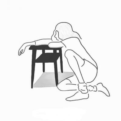 简约个性手绘头像黑白图片