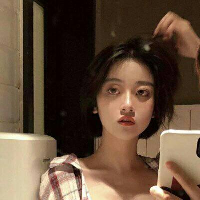 网红头像女生手机控挡脸图片