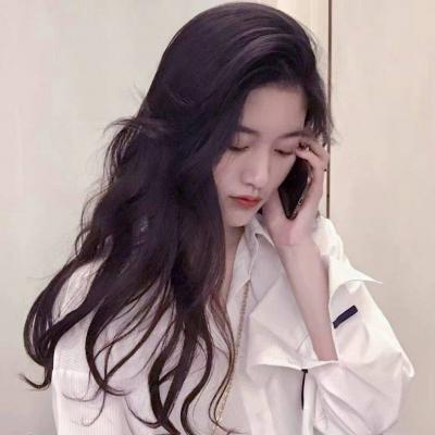 网红头像女生手机控挡脸图片