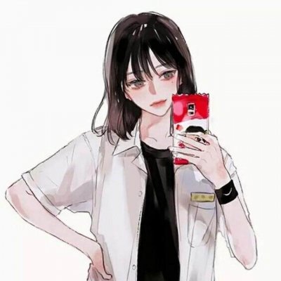 高清动漫一对卡通情头图片