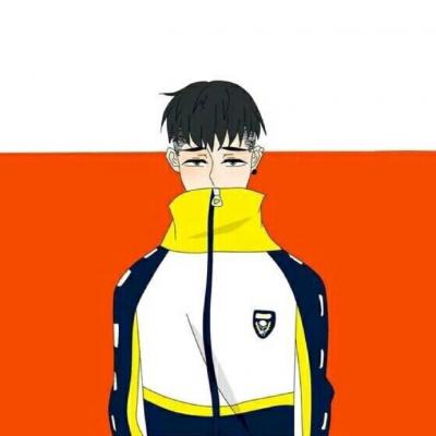 微信头像手绘情侣一左一右图片
