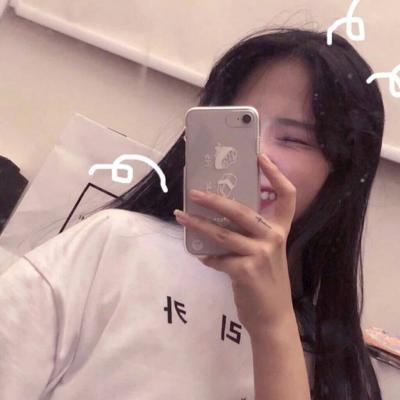 网红头像女生手机控挡脸图片