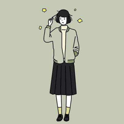 女孩人物漫画微信头像图片