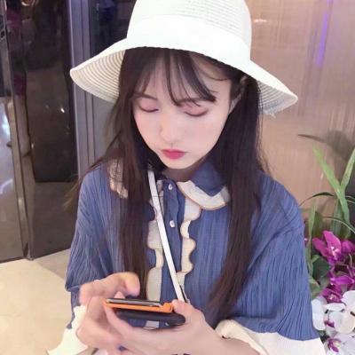 网红头像女生手机控挡脸图片