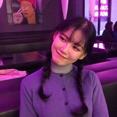 女生头像冷酷紫色高清图片