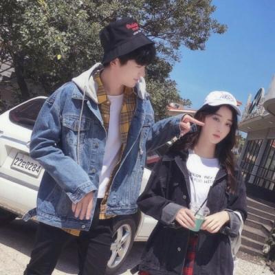 两张情侣真人创意头像一左一右