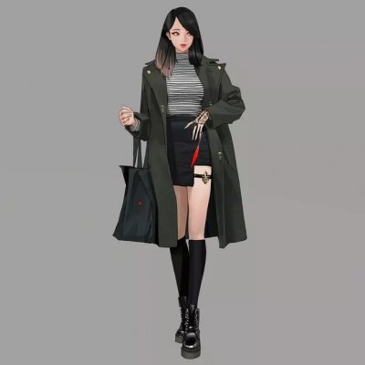头像女生冷酷霸气动漫全身图片