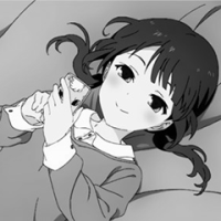 女卡通黑白可爱头像图片