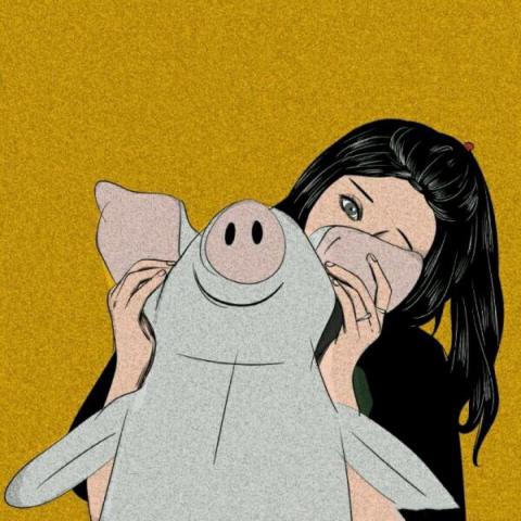 480x480女生动漫头像图片