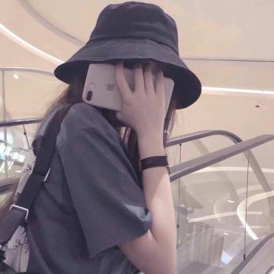 网红头像女生手机控挡脸图片