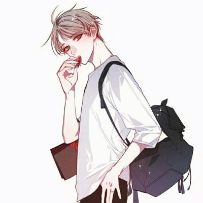 动漫情侣头像一男一女两人单个图片